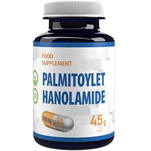 Palmitoylethanolamide PEA 400mg 90 veganistische capsules, laboratoriumgetest door Agrolab Duitsland, hersenvoeding, niet GVO en glutenvrij