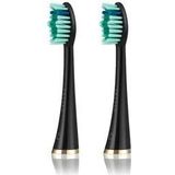 2 stuks zwarte SEYSSO gouden anti-plaque reservetandenborstels • compatibel met SEYSSO sonische tandenborstels • aanbevolen voor SEYSSO Gold-tandenborstel