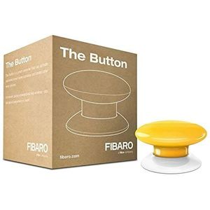 FIBARO The Button Yellow/Z-Wave Plus draadloze draagbare schakelknop, geel, FGPB-101-4