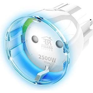 FIBARO - Energiemeter - Compatibel met Home Kit - Overspanningsbeveiliging - 8,13 x 16,51 x 11,94 cm