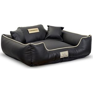 KINGDOG - Hondenbed - Dierenmand 100x75cm - Zwart