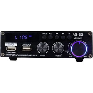 BlitzWolf AS-22 audio amplifier, 45W, Bluetooth 5.0, USB + remote control (zwart)