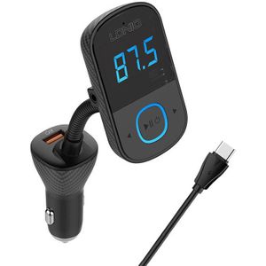 LDNIO Bluetooth C705Q 2USB, USB-C Transmiter FM + USB-C cable