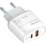 LDNIO A2424C Wall Charger with 20W USB-C and Lightning Cable