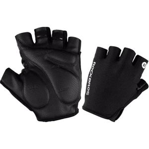 RockBros Bicycle half finger handschoenen size: S S106BK (zwart)