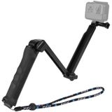 Foldable Selfie Stick/Tripod Combo PU202 - Black