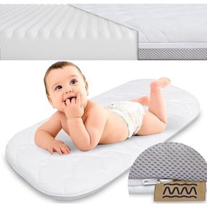 Manufaktura Materacy Matras Lovi Babymatras, kindermatras 77 x 41 cm voor wieg, Lovi bijzetbed, matras Lovi Baby Bed, matras Lovi, compatibel met Lovi matras - hoogwaardig schuim