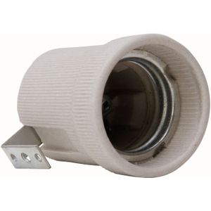 Kanlux - HLDR-E27-F - Lamphouder - Grijs - Keramiek