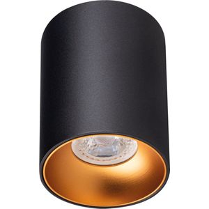 Plafondspotlamp opbouwspots Riti Kanlux goud zwart GU10