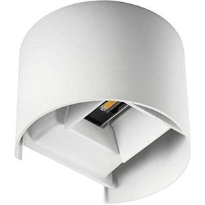 REKA ronde witte IP54 aluminium LED wandlamp voor buitengebruik