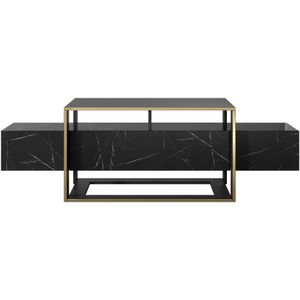 Selsey - Excelsum - RTV-kast - Zwart marmer - 160 cm