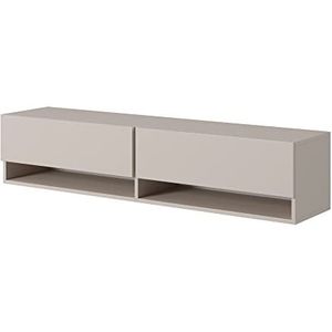 Selsey MIRRGO TV-meubel, melamine, taupe (grijs-beige), 140 cm