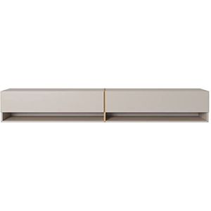 Selsey TV-hangbord, melamine, grijs-beige, goud, 200 cm