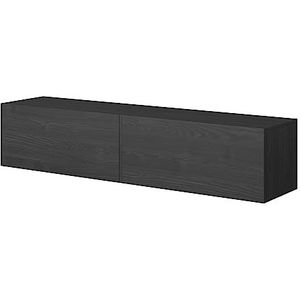 Selsey BISIRA TV-meubel melamine essenhout zwart 140 cm