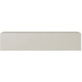 Selsey Bisira TV-kast, Melamine, Taupe (grijs-beige), 140 cm