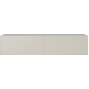 Selsey Bisira TV-kast, Melamine, Taupe (grijs-beige), 140 cm