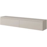NADUVI - Sara - TV-Meubel - Lichtgrijs - Gelamineerd Hout - 175x31.6x30 cm