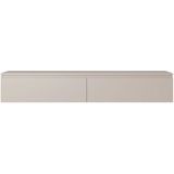 NADUVI - Sara - TV-Meubel - Lichtgrijs - Gelamineerd Hout - 175x31.6x30 cm