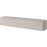 NADUVI - Sara - TV-Meubel - Lichtgrijs - Gelamineerd Hout - 175x31.6x30 cm
