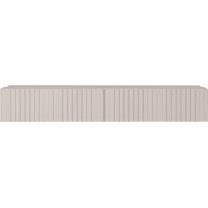 Selsey Telire - RTV kast 175 cm - grijs beige met lamellenfront