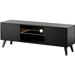 Selsey TV-kast, Engineered Wood, zwart, 140 cm