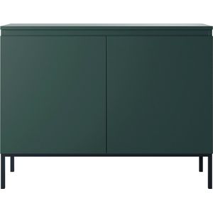 Selsey Bemmi Dressoir Donkergroen met zwarte poten