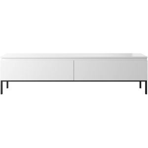 NADUVI Collection Kate Tv-Meubel - B 175 cm - Wit / Zwart