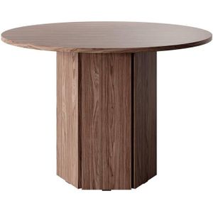 Selsey - Hexa - Tafel - Noten - 110 cm - Gelamineerd Plaat