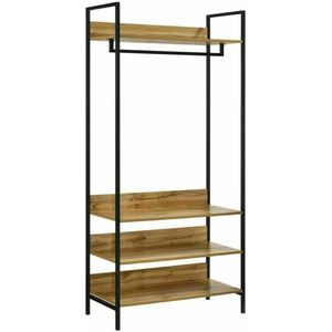 Kledingkast -Industrieel - Boekenkast - Hout - Metaal - Modern - 60 cm