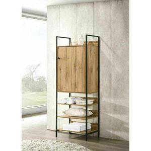 Kledingkast - Boekenkast - Hout - Metaal - Modern - 40 cm