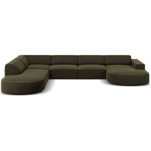 U-bank Jodie velvet Chaise longue links | Micadoni Limited Edition