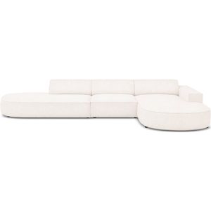 5-zitshoekbank Jodie bouclé Chaise Longue rechts | Micadoni Home