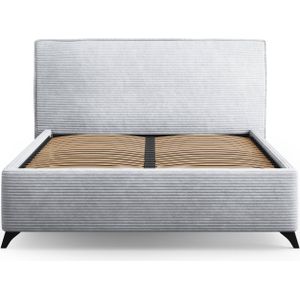 Bedframe Malou ribstof met opbergruimte | Milo Casa