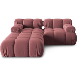 X - Modulaire Bank Tropea - Velvet - Roze