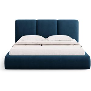 Bedframe Nicolas chenille met opbergruimte en hoofdbord 140 x 200 cm | Cosmopolitan Design