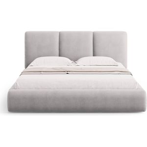 Bedframe Nicolas chenille met opbergruimte en hoofdbord 140 x 200 cm | Cosmopolitan Design