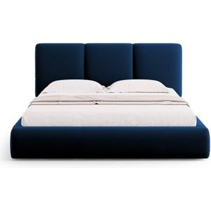 Bedframe Horizon met hoofdbord en opbergruimte velvet 200 x 200 cm | Windsor & Co