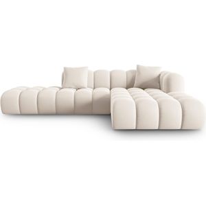 Windsor & Co Halley Hoekbank 5-zits - Rechts - Crème
