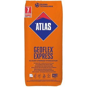 Atlas Geoflex Express zeer flexibele sneldrogende tegellijm 25 KG (C2FT 2-15 mm)