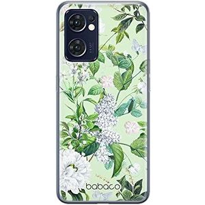 ERT GROUP mobiele telefoonhoes voor OPPO RENO 7 5G origineel en officieel gelicentieerd Babaco Flowers 038 patroon perfect passend bij de vorm van de mobiele telefoon, TPU-hoes