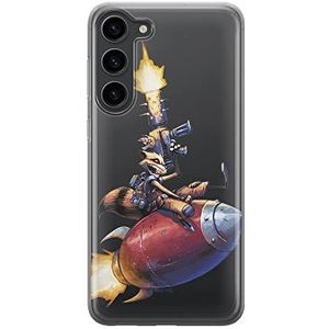 ERT GROUP Mobiele telefoonhoes voor Samsung S23 Original en officieel gelicentieerd Marvel Rocket 007-motief perfect passend bij de vorm van de mobiele telefoon, gedeeltelijk bedrukt