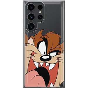 ERT GROUP Mobiele telefoonhoes voor Samsung S23 Ultra Original en officieel gelicentieerd Looney Tunes Tasmanian 001 patroon passend mobiele telefoon vorm mobiele telefoon hoesje gedeeltelijk bedrukt