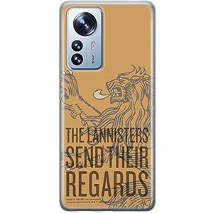 ERT GROUP Mobiele telefoonhoes voor Xiaomi 12 / 12X Original en officieel gelicentieerd Game of Thrones Game of Thrones-patroon 014 passend mobiele telefoon vorm TPU-hoes