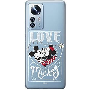 ERT GROUP Coque de téléphone portable pour Xiaomi 12 / 12X Original et sous licence officielle Disney motif Mickey & Minnie 002 adapté à la forme du téléphone portable, partiel imprimé