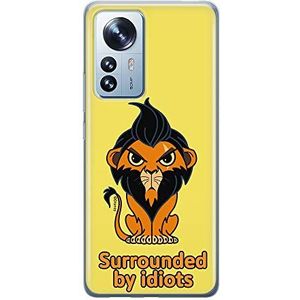 ERT GROUP Coque de téléphone portable pour Xiaomi 12 / 12X Original et sous licence officielle Disney motif Scar 001 parfaitement adapté à la forme du téléphone portable, coque en TPU