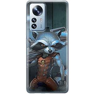 ERT GROUP Mobiele telefoonhoes voor Xiaomi 12 Pro Original en officieel gelicentieerd Marvel Rocket 001-patroon perfect aangepast aan de vorm van de mobiele telefoon, TPU-hoes