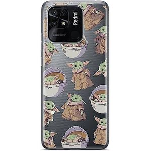ERT GROUP Mobiele telefoonhoes voor Xiaomi REDMI 10C Original en officieel gelicentieerd Star Wars-patroon Baby Yoda 028 geschikt voor mobiele telefoonvorm, gedeeltelijk bedrukt