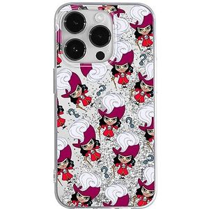 ERT GROUP Officieel gelicentieerd Disney-patroon James Hook 002 mobiele telefoonhoes voor Apple iPhone 14 Pro met glitter overloop effect