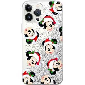 Ert Group Coque de protection pour Apple iPhone 14 originale et sous licence officielle Disney, modèle Mickey & Minnie 016 adapté à la forme du smartphone avec effet scintillant