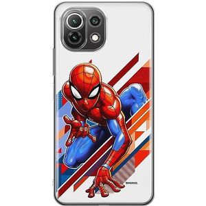 ERT GROUP Coque de téléphone portable pour Xiaomi 11 LITE 4G / 11 LITE 5G Original et sous licence officielle Marvel motif Spider Man 023 adapté à la forme du téléphone portable, coque en TPU